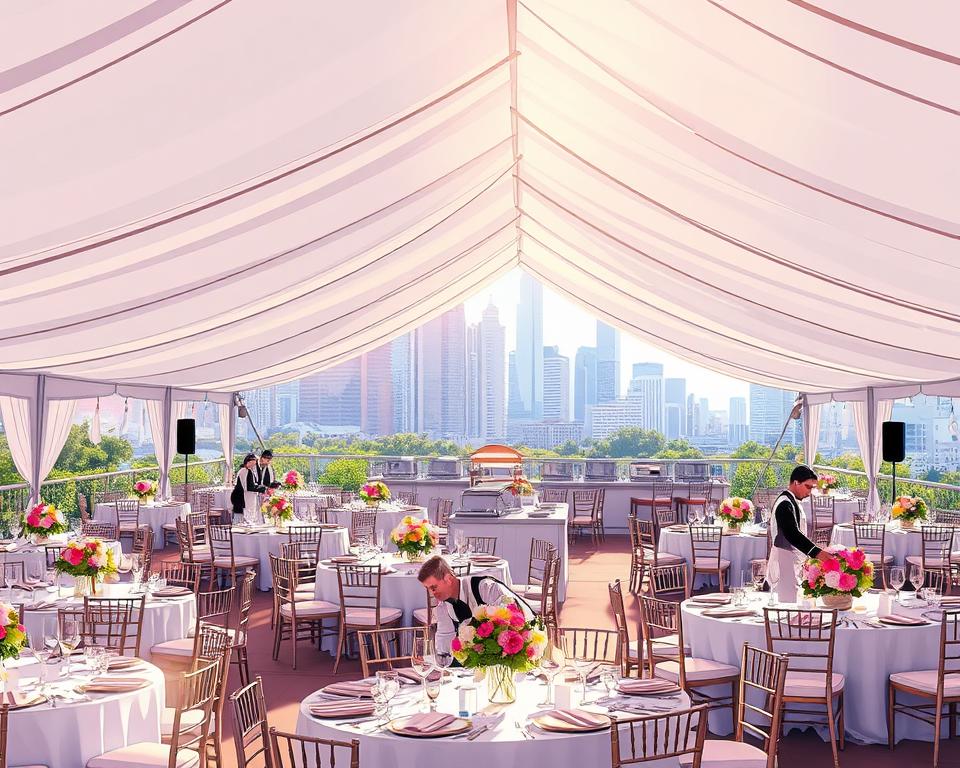 large commercial tent for rent Houston